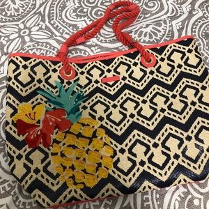 Pineapple Vera Bradley beach bag